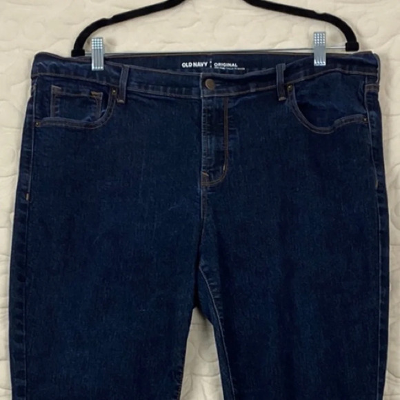 Old Navy Original Mid Rise Jeans Blue Sz 18 Regular - Picture 4 of 10